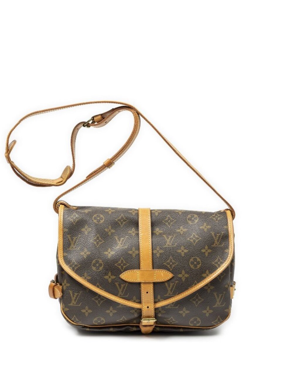 Louis Vuitton Saumur Brown Monogram Canvas Crossbody